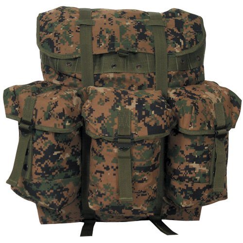 My medium Alice Pack Review is based on the Fox Outdoors digital woodland camo pack pictured above.
