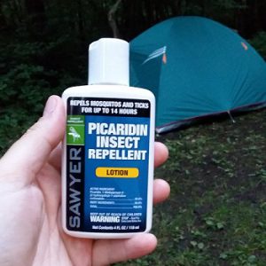 Sawyer Picaridin Lotion. I carry this and the spray bottle on all my outings.