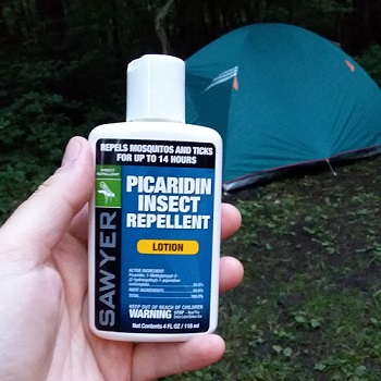 Picaridin Insect Repellent; this stuff worked great! It's a lotion you rub on skin but it has its limits as you can't apply this to your clothes.